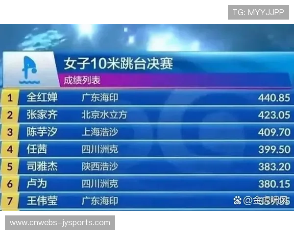 全运会跳水比赛每日赛程公布 观众可提前规划观赛行程